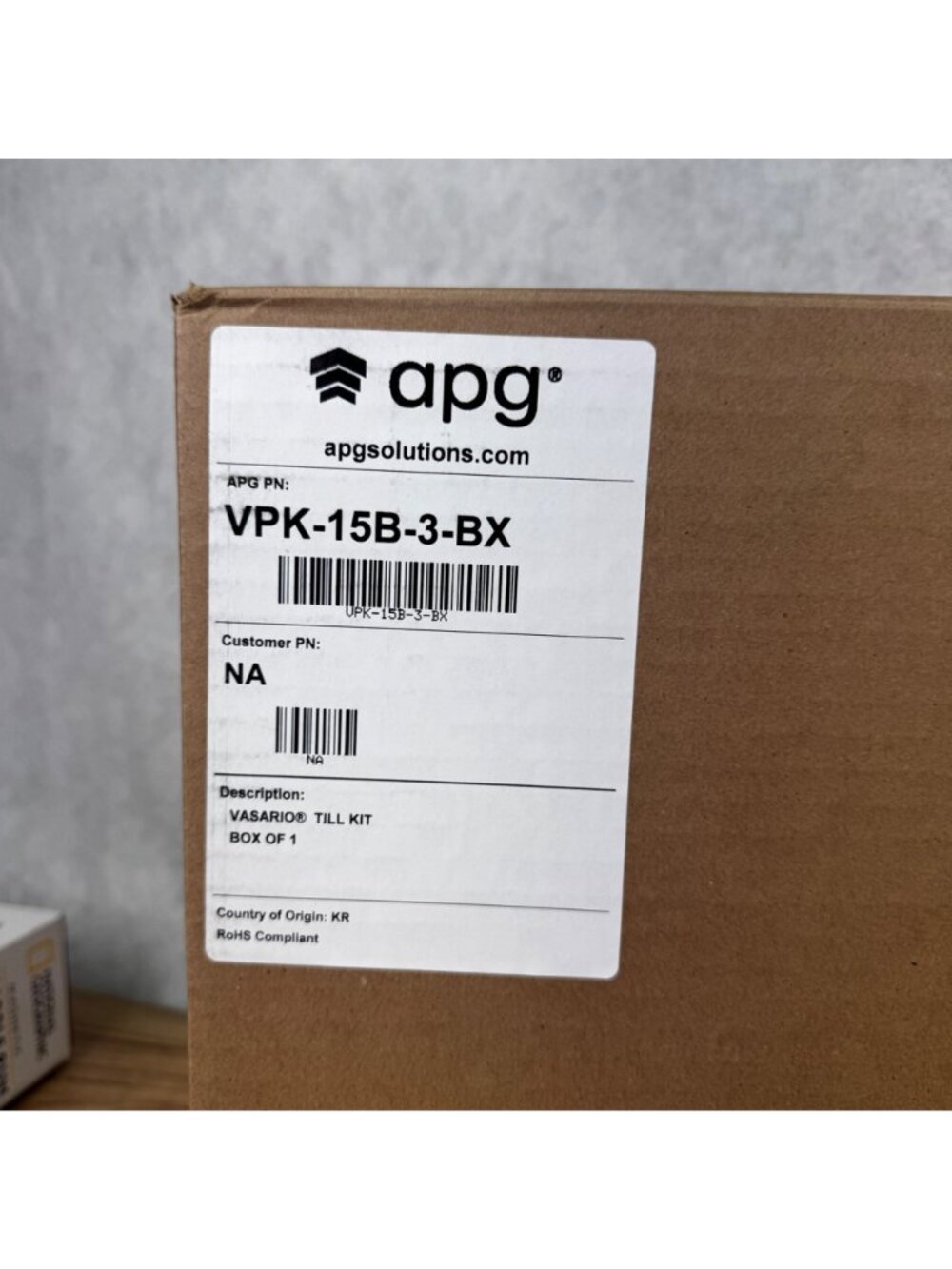 APG Vasario Cash Drawer Till VPK-15B-3-BX Fixed Till Assembly 5x5 Brand New - Picture 9 of 10